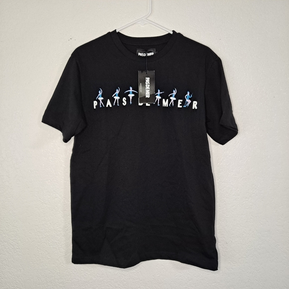 NEW RARE Mens Pas De Mer Black Ballet Tee T-Shirt Size Small - Picture 1 of 5